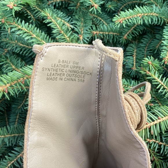 Brian Atwood B-Bali Suede Leather Peep Toe Ankle Tie Bootie - Picture 5 of 9